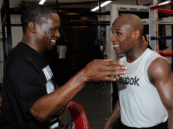 Floyd Mayweather Jr and his father